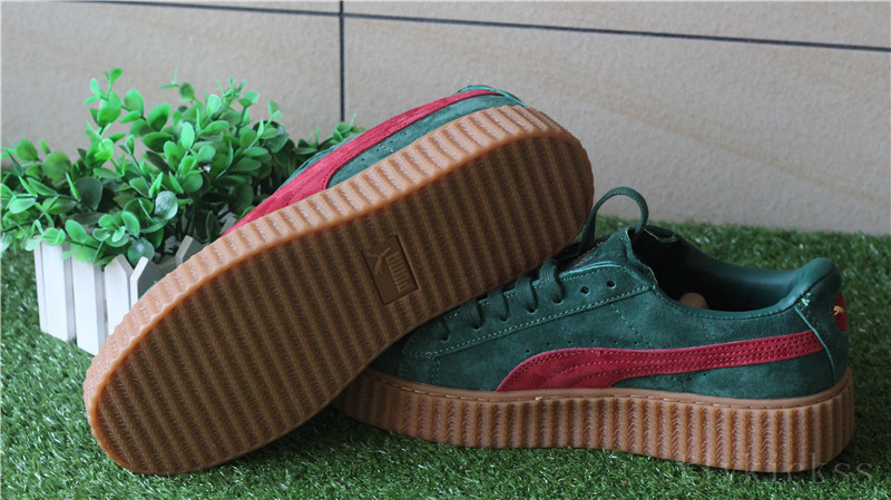 Rihanna Puma Suede Creeper Green